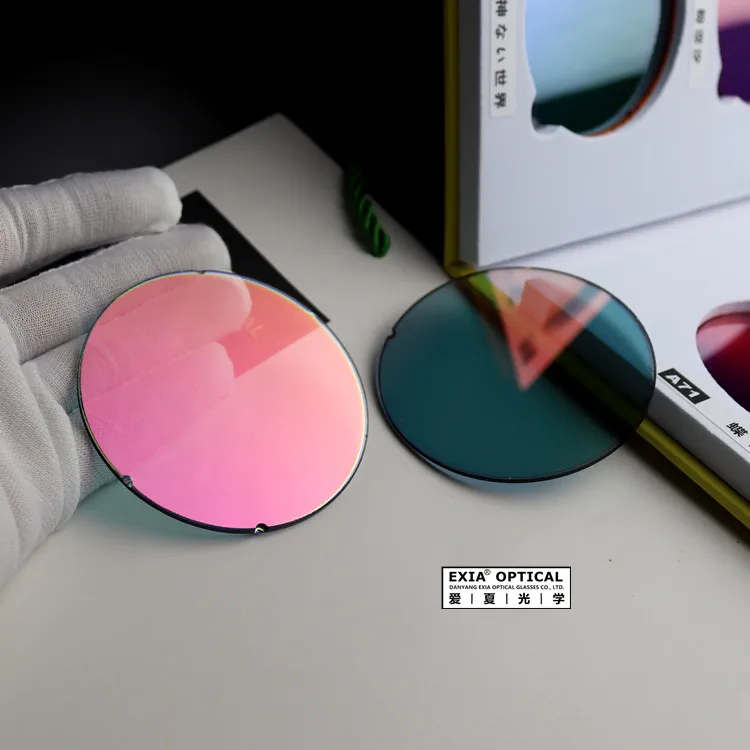 

Pink Sunglasses Lenses UV400 Super Flat Glasses Lenses EXIA OPTICAL A68 Series