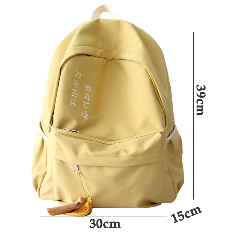 

Teen School Bags for Girls Backpack Women Bag School Lightweight Oxford Solid College Student Bookbags Teenage High Schoolbag