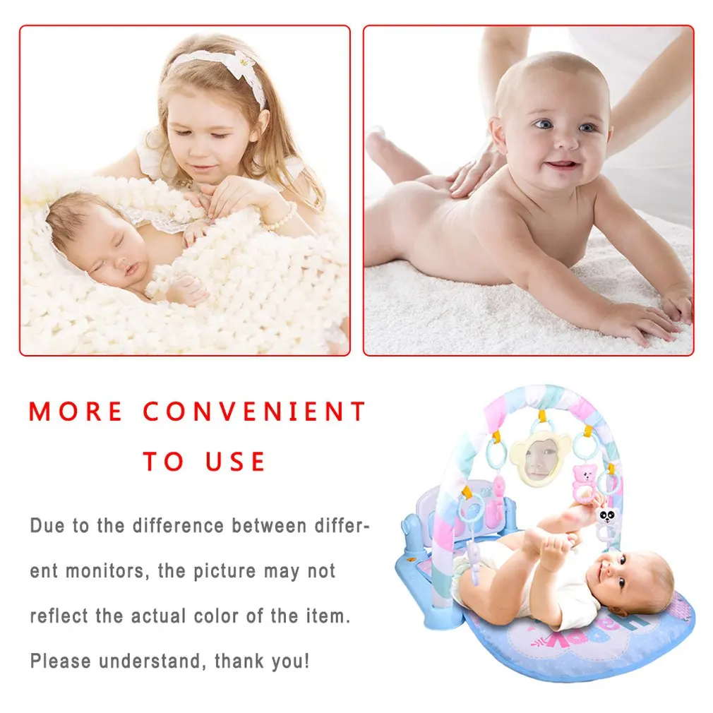 5 в 1 детские мягкие коврики для игр тренажерном зале музыкальный центр игрушка