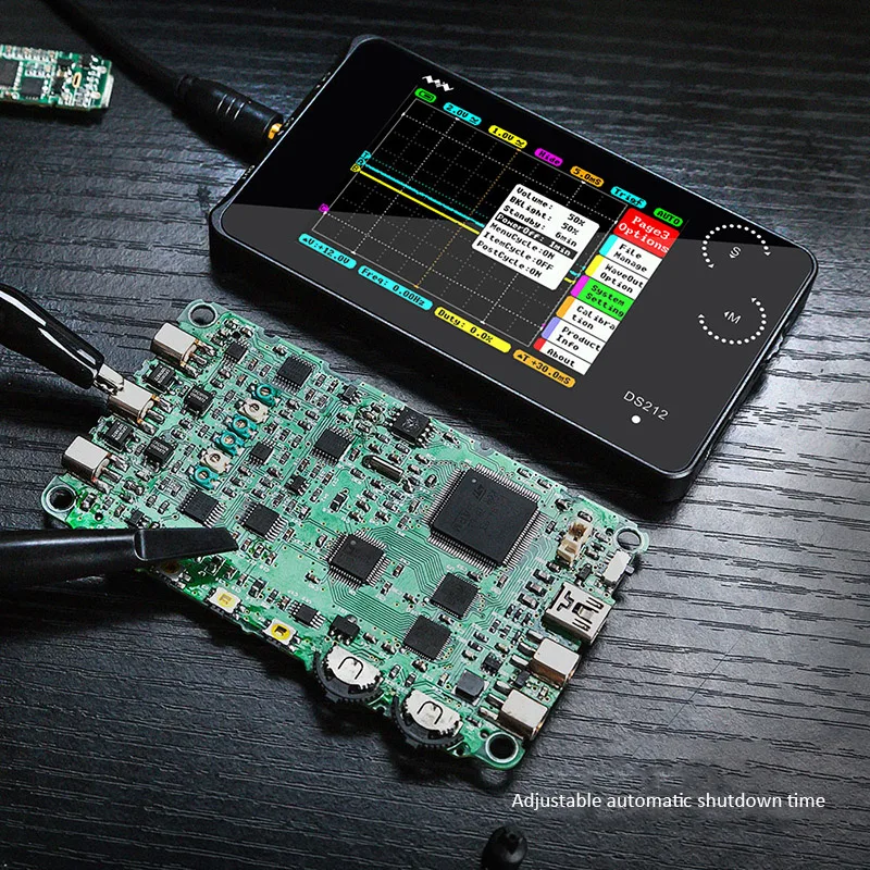 

New DSO MINI ARM Nano Pocket Professional Portable Digital Oscilloscope Full Color TFT Display 8MB Bandwidth DS211 DS212 DS213