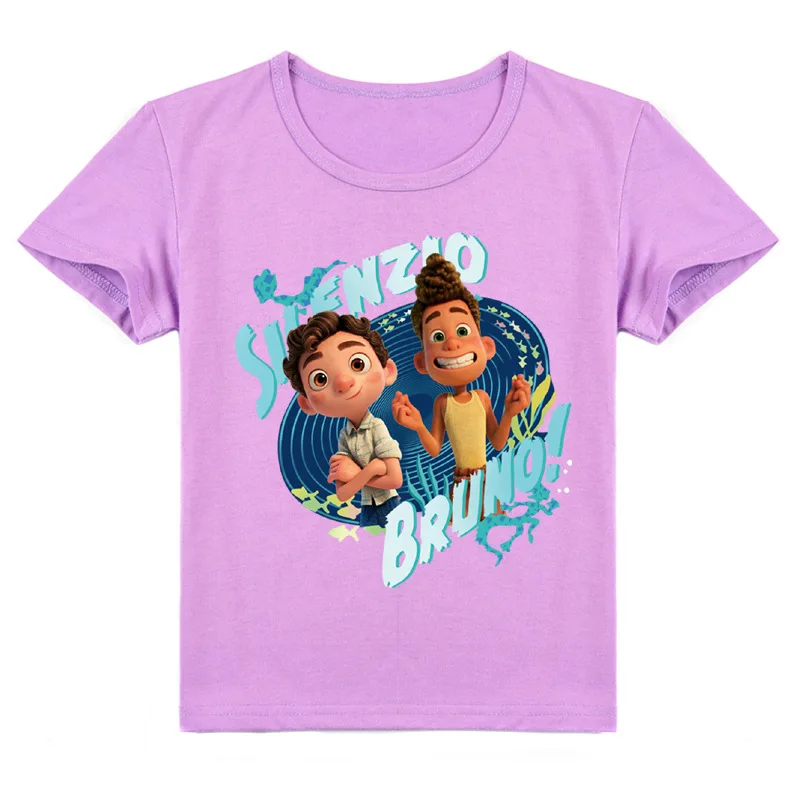 

Baby Boys Cartoon O-neck Tshirts New Movie Summer Friends Sunny Luca Print T-Shirt Toddler Boy Short Sleeve Tops Girls Clothes