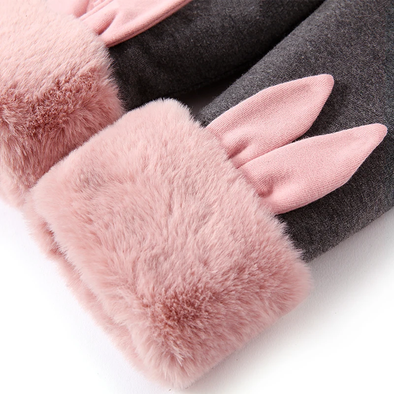 Мягкие Легинсы из чистого хлопка для девочек зимние Хлопковые Штаны с мультяшным