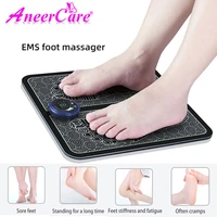 drop shipping electric foot massager tens ems foot massage fisioterapia intelligent pulse acupuncture usb charging relieve ache