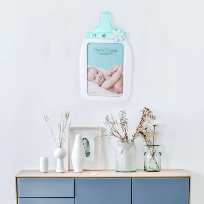 

Креативная детская мультяшная фоторамка в форме бутылки, детский подарок на день рождения, держатель для картин, настольные украшения, укра...