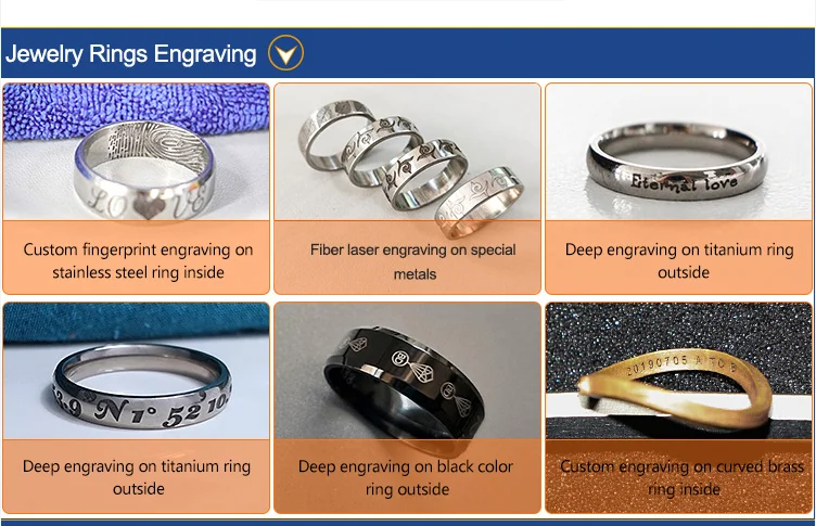

laser fiber marking 30w jewelry engraving machine with rotary for ring inside writing