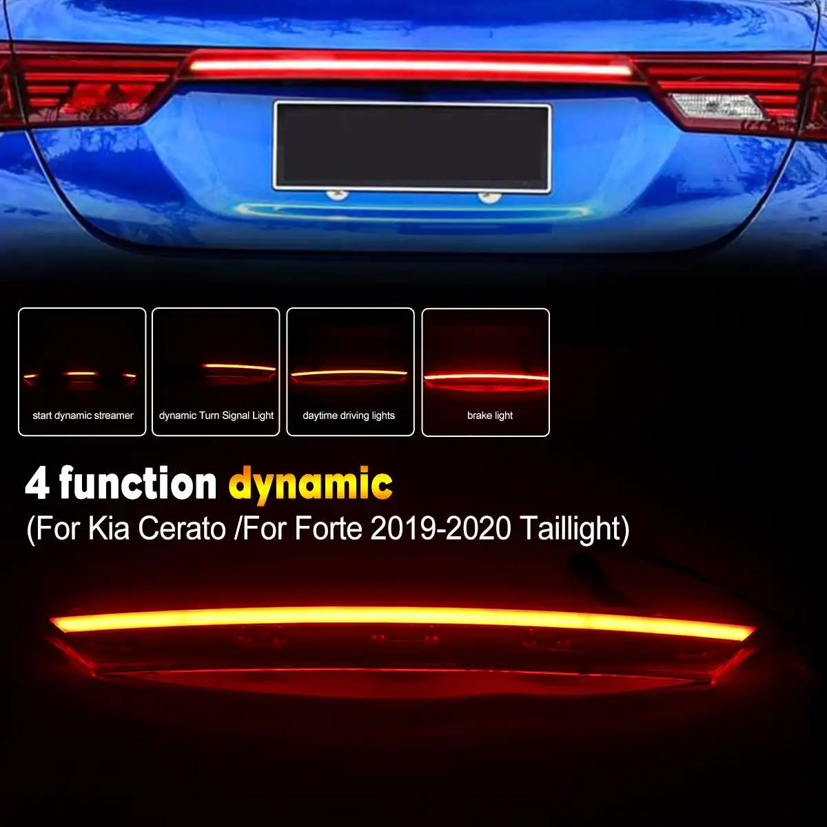 

Car Taillights Led Multifunction Daylight Stop Light Brake Light Water Turn Signal Light For Kia Cerato For Forte 2019-2020