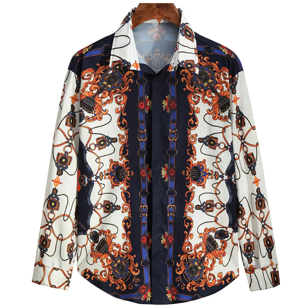 

Рубашка мужская приталенная с длинным рукавом, роскошная строгая вечерние чка для вечеринки, свадьбы, выпускного вечера, 2021