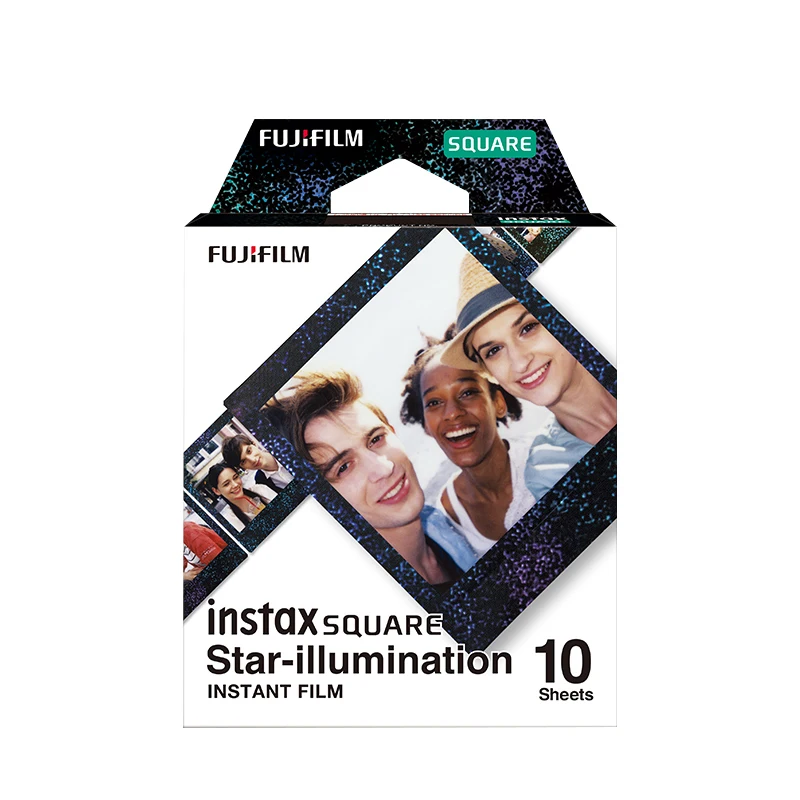 Квадратная фотобумага Fuji instax с изображением звездного неба 10 листов для sq6/sp 3/sq10