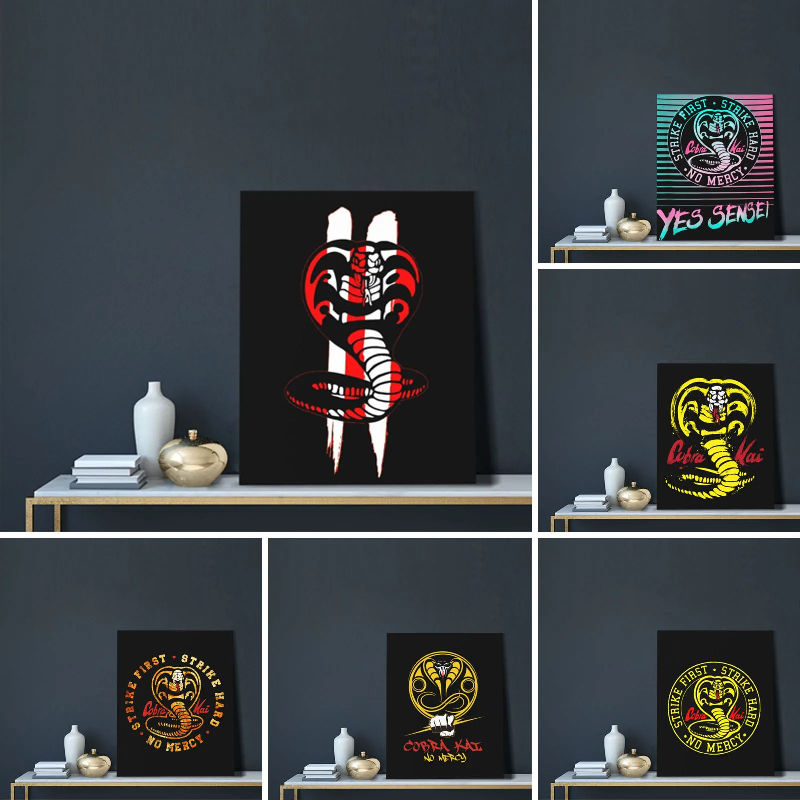 

Cobra Kai Decorative Painting, Canvas Art Oil Painting, for Bedroom Living Decoration