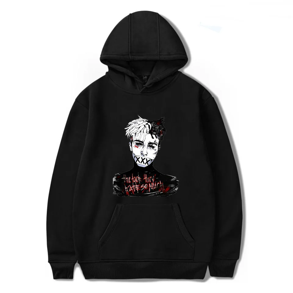 Толстовка Rapper XXXTentacion для мужчин и женщин модные популярные толстовки уличная
