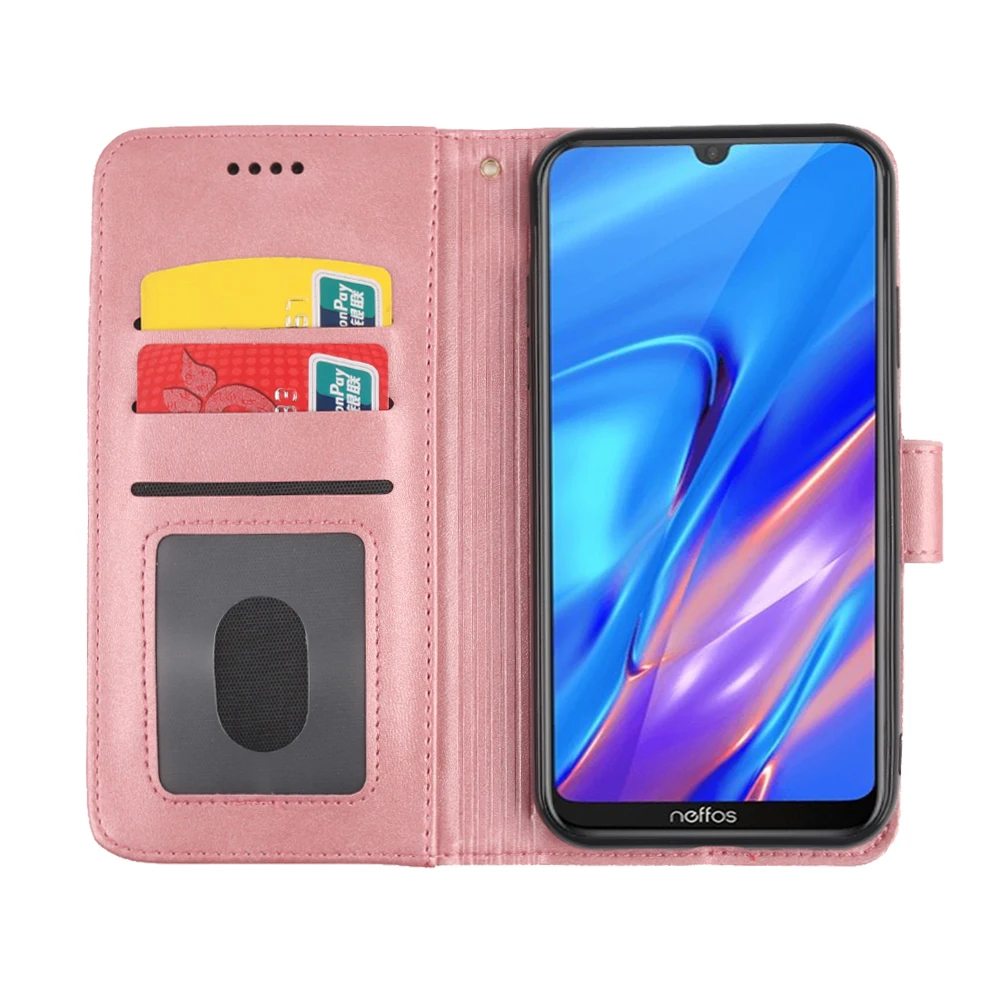 

Phone Case for TP-Link Neffos C9s Neffos C9 MAX Flip Stand Magnetic Soft TPU Silicone PU Leather Wallet Case with ID Card Slot