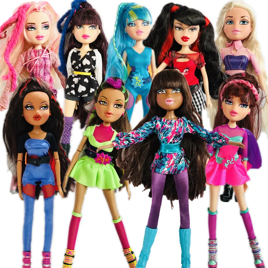 Оригинальная модная фигурка BratzDoll новинка 28 см кукла с светлыми волосами и черной