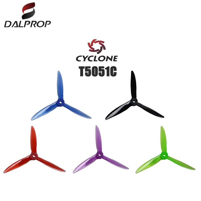 8 пар 16 шт. DALPROP CYCLONE T5051C 5 дюймов 3 Лопасти пропеллер три лопасти CW CCW для FPV рама