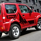 Виниловая наклейка Doordash с изображением горы и графики, Стикеры для Suzuki Jimny, Стайлинг внедорожника, автомобильная дверь, боковая, увлекательная наклейка для кузова автомобиля