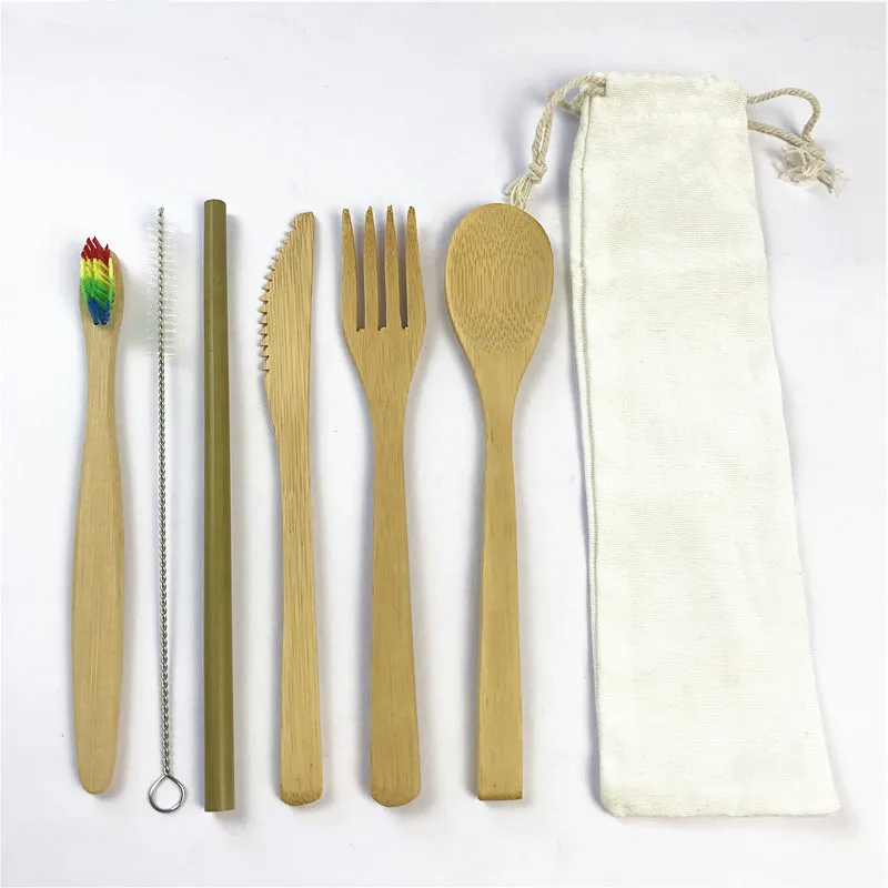 3/6/10 шт. в комплекте Эко дружественных бамбука Зубная щётка комплекты Пластик