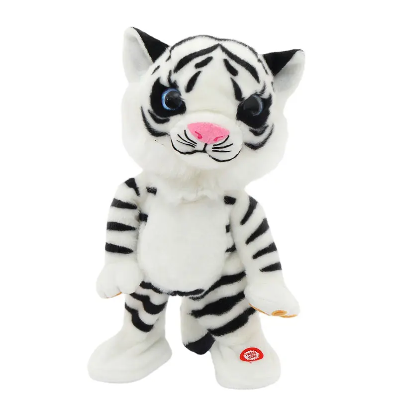 

Robot Tiger Toy Dancing Singing Song Electronic Plush Animal Throw Head Electric Music Robotic Tiger Pet For Kids Christmas Gift