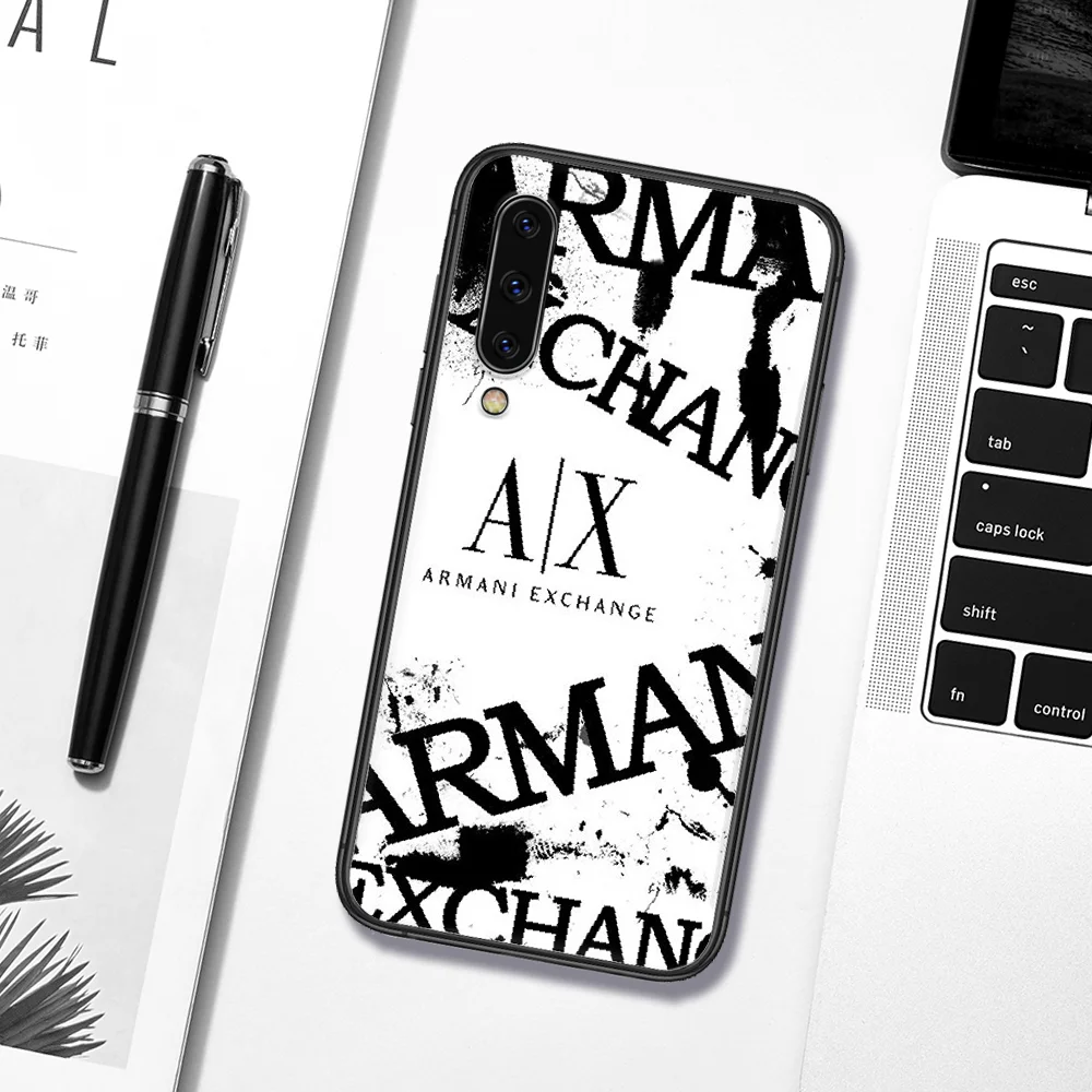 

Italy Ltalian Luxury Brand EA7 Phone Case Cover For Samsung Galaxy A7 9 8 10 20 20e 21 S 30 30S 31 41 50 50S 51 70 71 91 black