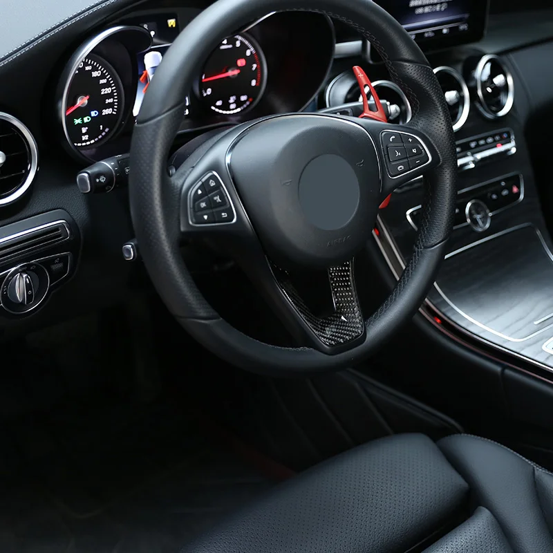 Мягкое углеродное волокно для Mercedes Benz GLC C класса W205 X253 2015 2019 Автомобильное