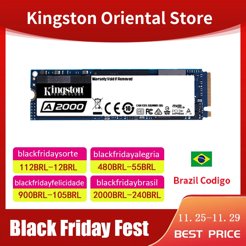  Kingston SSD NVMe PCIe M.2 2280 1ТБ