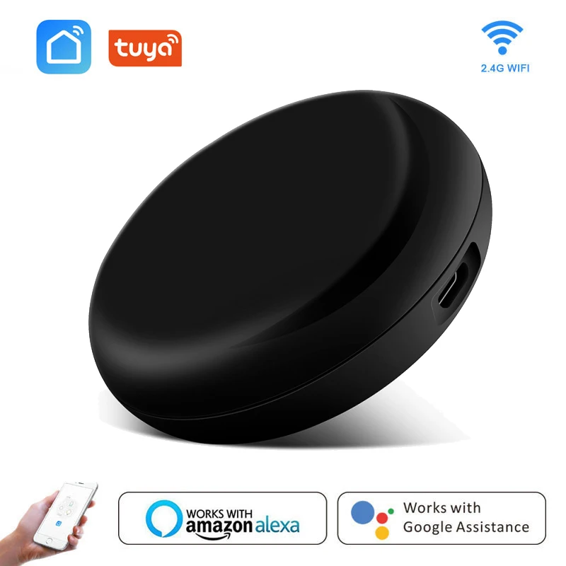 

Smart Universal IR Remote WiFi Tuya For Smart Home Control For TV DVD AUD AC Air Conditioner Support Alexa Google Assistant