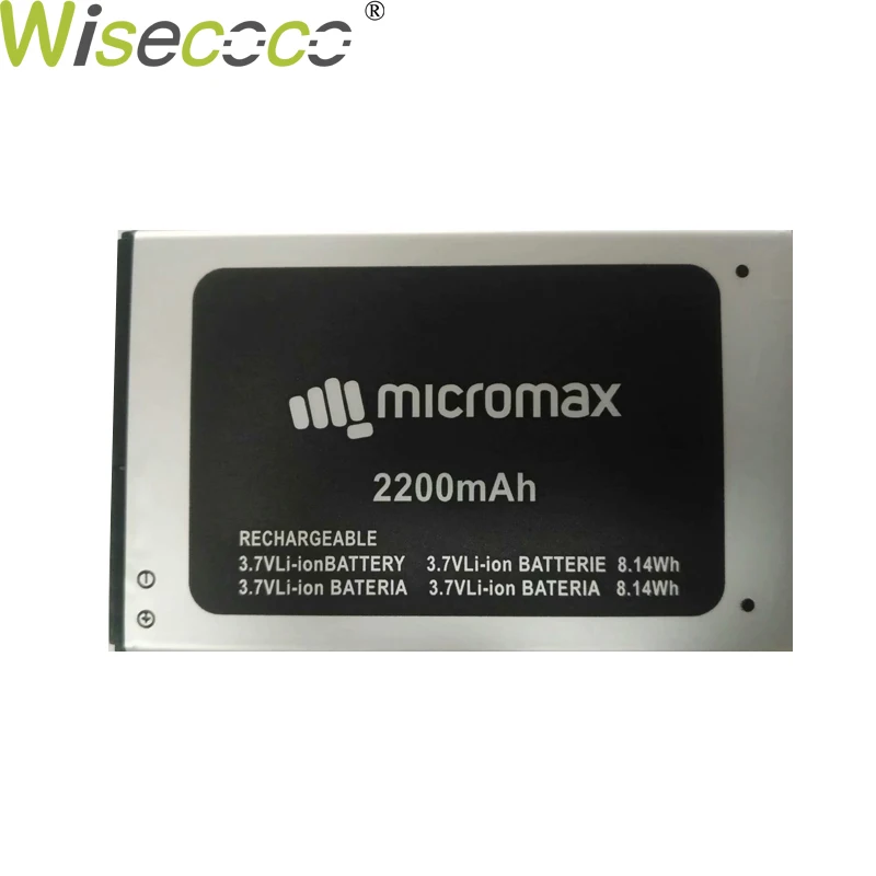 Новый оригинальный аккумулятор WISECOCO емкостью 2200 мАч для Micromax Bolt Q354 умная