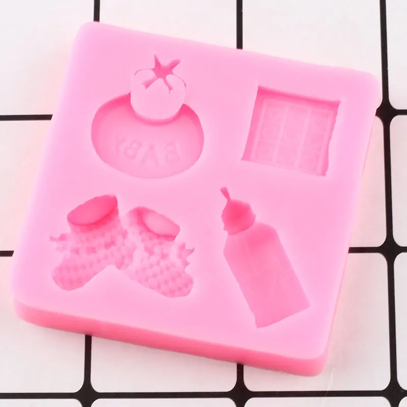 Baby Shower вечерние силиконовые формы детская обувь Fondant (сахарная) Формы Для