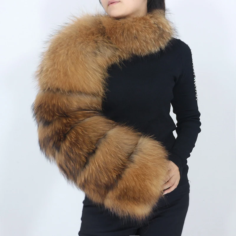 

Куртка женская зимняя, с рукавами из натурального меха енота и лисы, модный новый