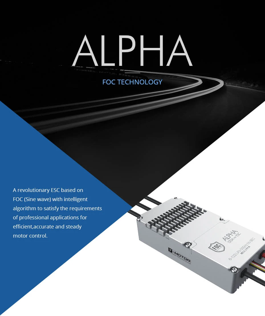T-motor ALPHA 120A HV ESC для мультироторного квадрокоптера БПЛА RC дроны умное управление и отзывы о данных