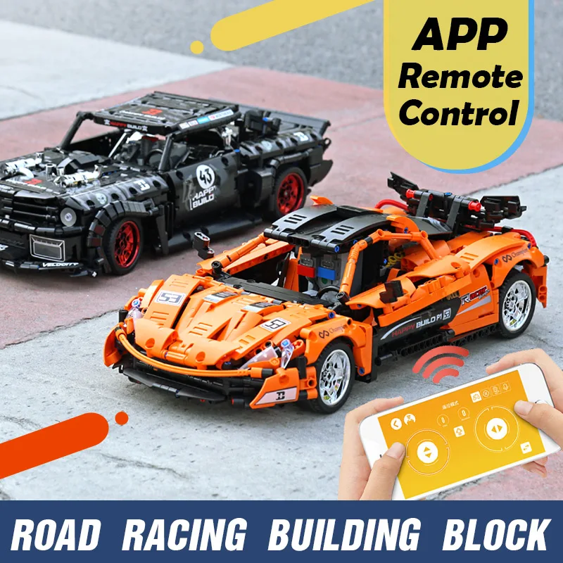 1:12 APP моторизованный технический автомобиль игрушки 20087 P1 гоночный и 20102 Mustang Hoonicorn