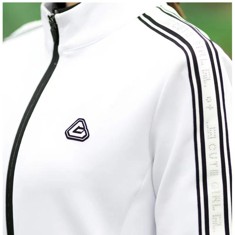 

PGM 2020 New Golf Autumn Winter Women's White Windproof Long-Sleeved Coat Outdoor Slim Sports Trousers