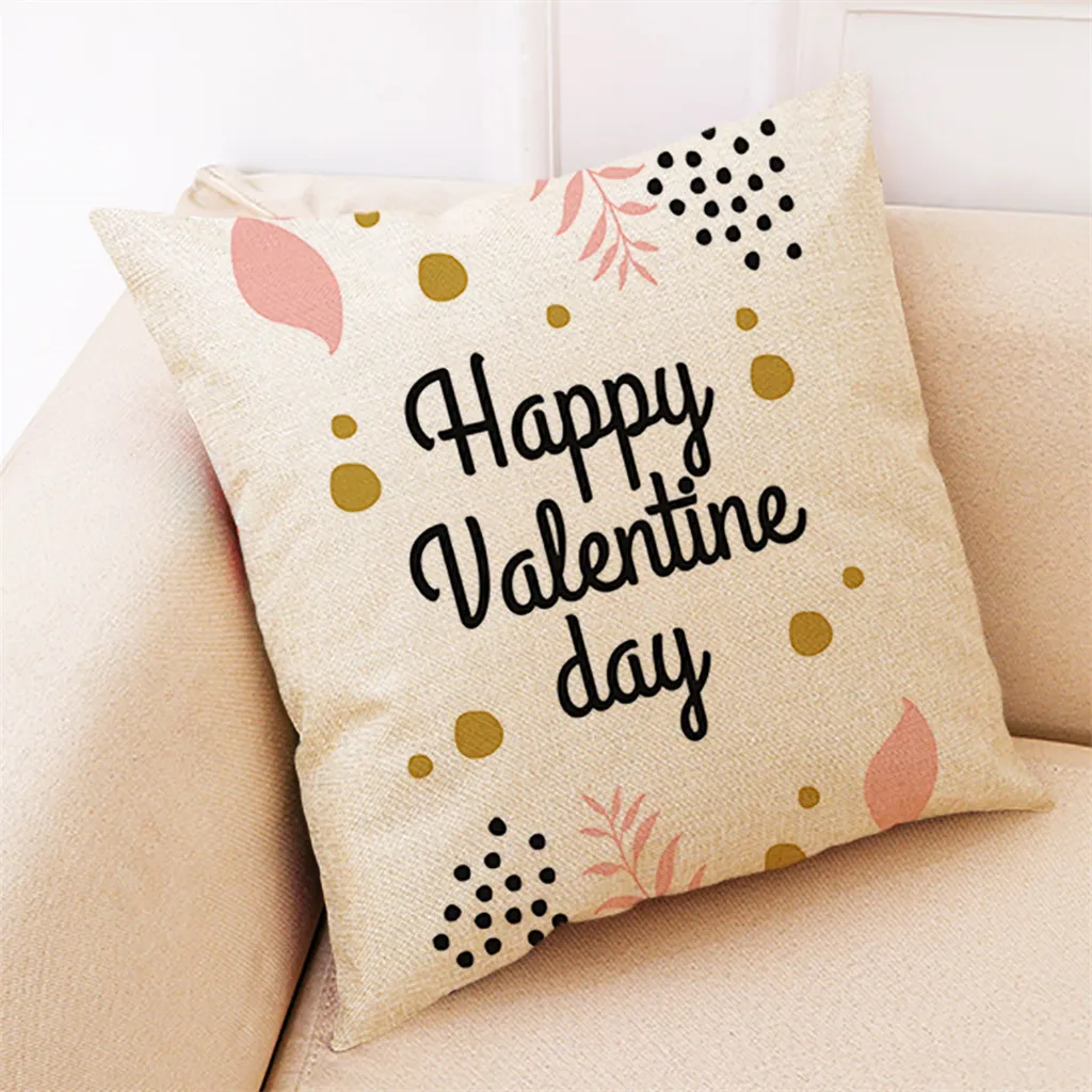 Счастливый День святого Валентина Подушка Чехол розовое Sweet Love (Сладкая любовь)
