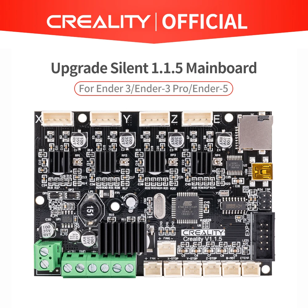 Creality3D новое обновление бесшумный 1.1.5 материнская плата для Ender 3 Pro (по