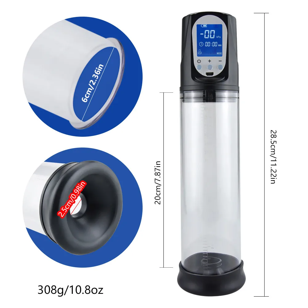 Automatic Penis pump masturbator for men penis enlarger Pump Male Erection Training Extender Toys For Adults | Красота и здоровье