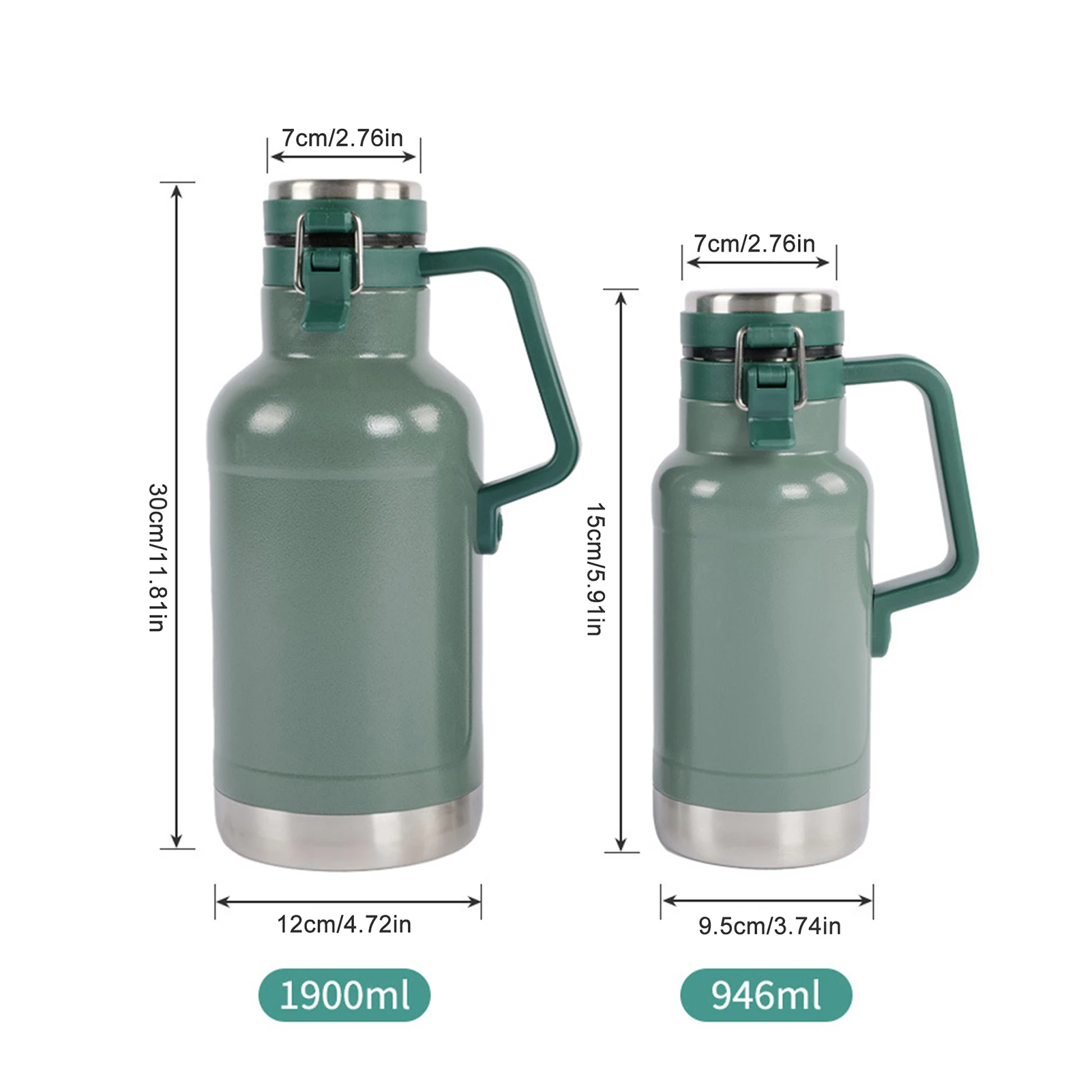 

2020 New Outdoor Camping Insulated Vacuum Stainless Steel Water Bottle Travel Portable Sports Bottles Thermos 946ML/1900ML