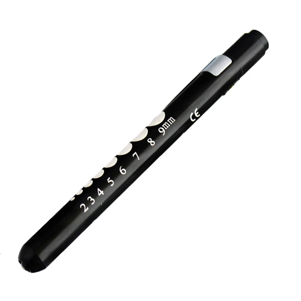 Portable LED Flashlight Work Light Medical First Aid Pen Torch Lamp With Pupil Gauge Measurements Doctor Diagnosis #YL5 | Спорт и