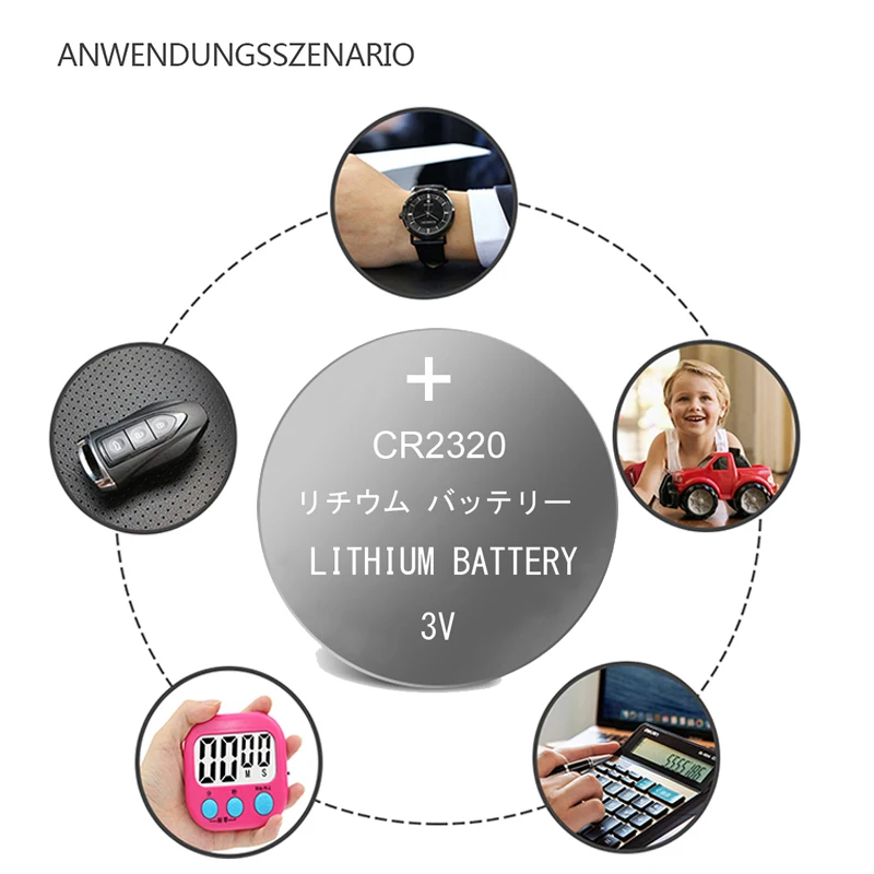 200 шт. совершенно новые литиевые батареи CR2320 BR2320 DL2320 2320 130 мАч для автомобильных