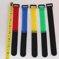 10pcsset reusable fishing rod tie holder strap suspenders fastener hook loop cable cord tie belt fishing tackle box accessories
