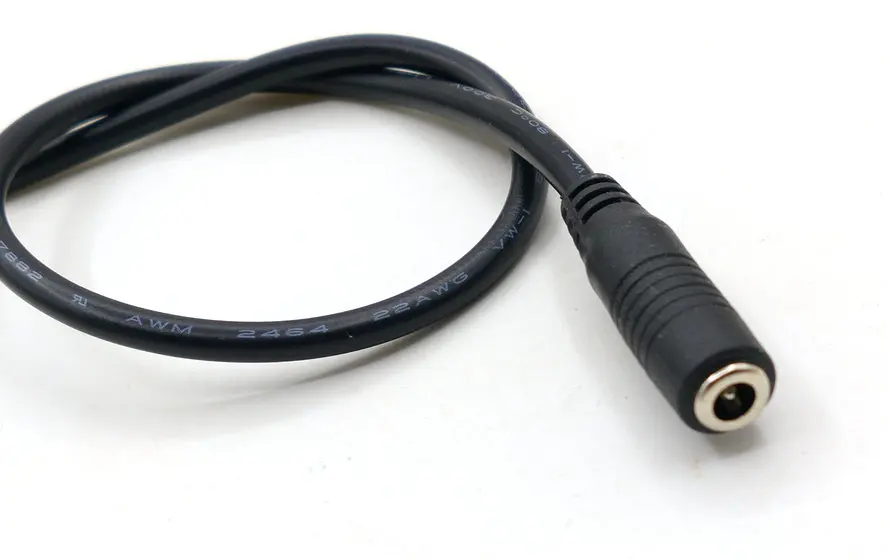 

50pcs DC Power 3.5x1.35mm Female Connector DIY Cord Cable 22AWG 30cm