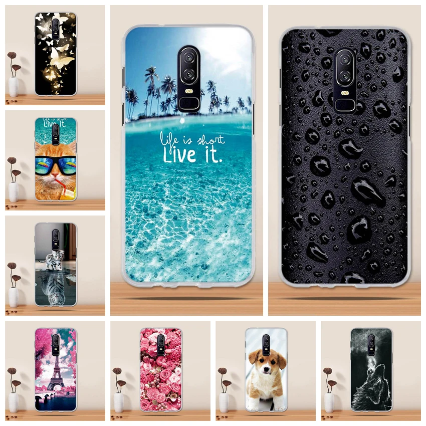 Чехол для One Plus 6 мягкий чехол из ТПУ прозрачный силиконовый OnePlus 1 + | Мобильные