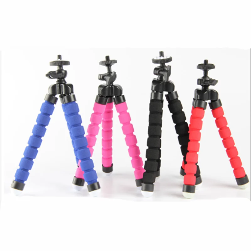 Гибкий штатив Осьминог для телефона с зажимом IPhone 8 7 6 Dslr Gopro Xiao Yi 4K SJCAM подставка