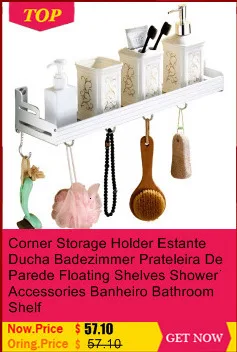 Estante Prateleira Parede Etagere Lazienka Estanteria Rotatable Salle De Bain Wall Shower Accessories Towel Rack Bathroom Shelf
