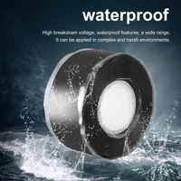 1 53m multi purpose self adhesive strong black rubber silicone repair waterproof bonding tape rescue self fusing wire
