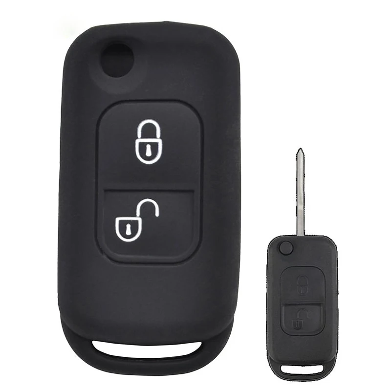 

Чехол для ключа для Mercedes Benz W168 A170 SLK R170 E113 Class A/C/E/S W202 W203, Складной флип-чехол для будильника