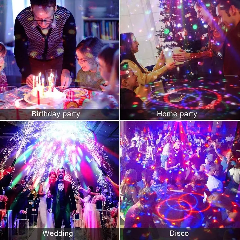 SPLEVISI 110В-240В мини-сценическая волшебная лампа диско-шар с эффектом вращения DJ Party