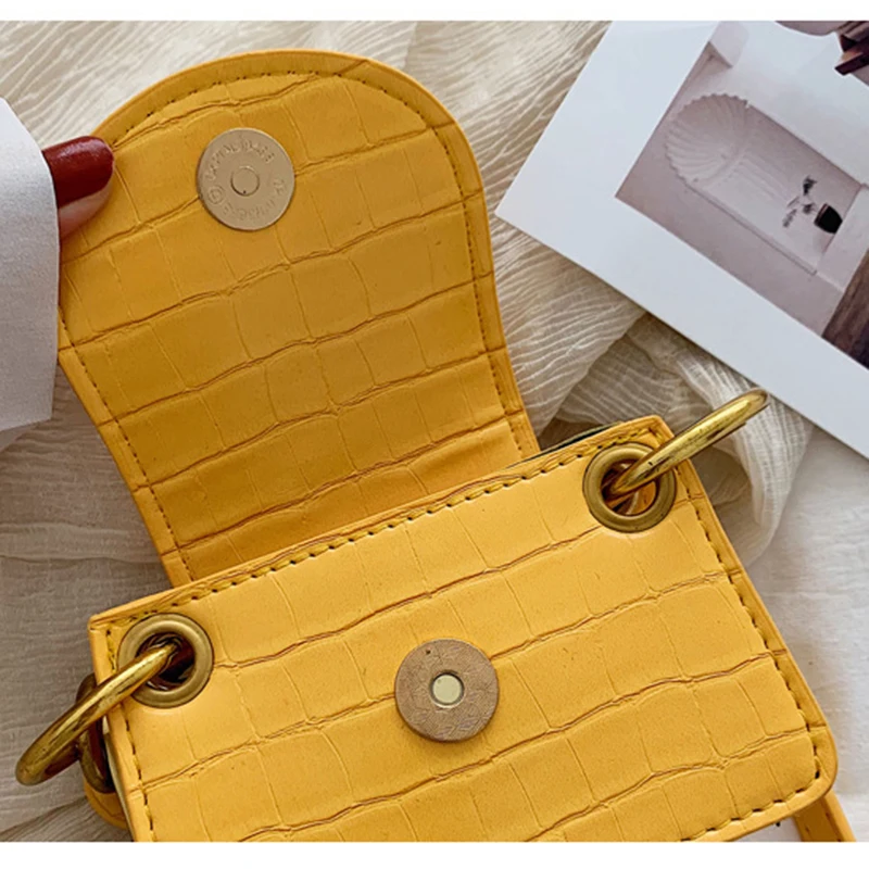 Модные мини сумки на плечо для женщин дизайнерские брендовые цепочке роскошная