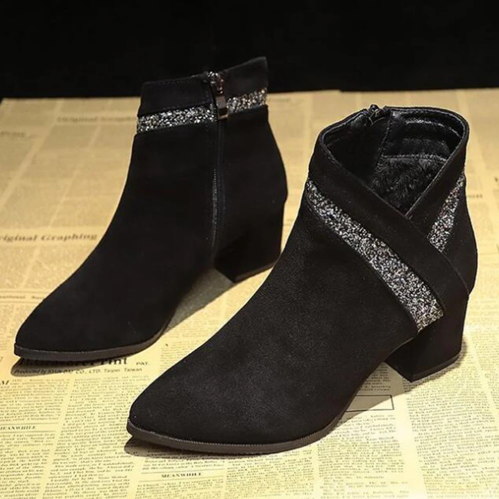 Новинка 2020 года Зимняя обувь в британском стиле Женские ботильоны ботинки на