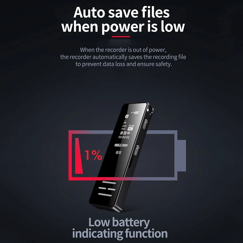 Мини Цифровая запись голоса аудио ручка диктофон небольшой Голосовая активация