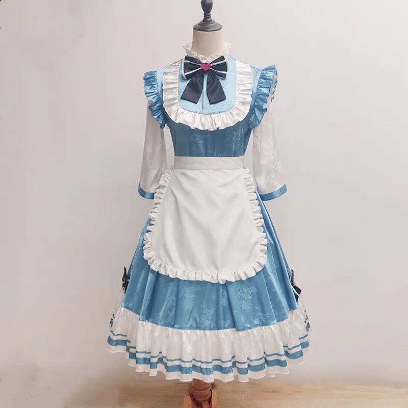 

Костюм Аниме Bungou Stray Dogs Izumi Kyouka для косплея, милое платье лолиты, платье горничной на Хэллоуин для женщин и девочек на заказ