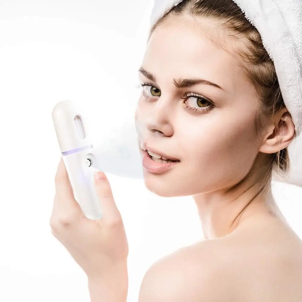 

Nano Facial Mister Handy Moisturizing Mist Sprayer Portable Facial Atomization Face MoisturizingUSB Rechargeable Facial Sprayer