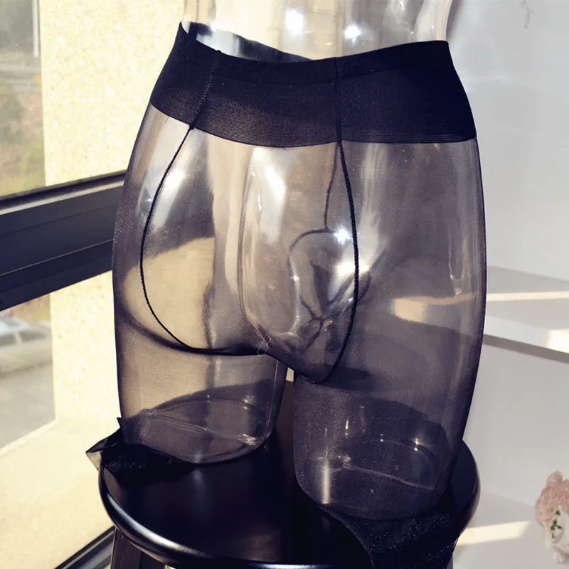 Сексуальное эротическое мужское нижнее белье блестящие ультратонкие прозрачные